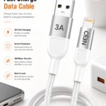 NEO Ultra Flow Cable USB A To Lightning 3A White 2M
