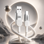 NEO Ultra Flow Cable 3A USBA To Type C 1M White